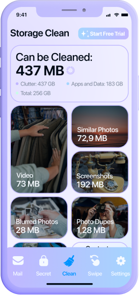 Clyrenza App Main Screen